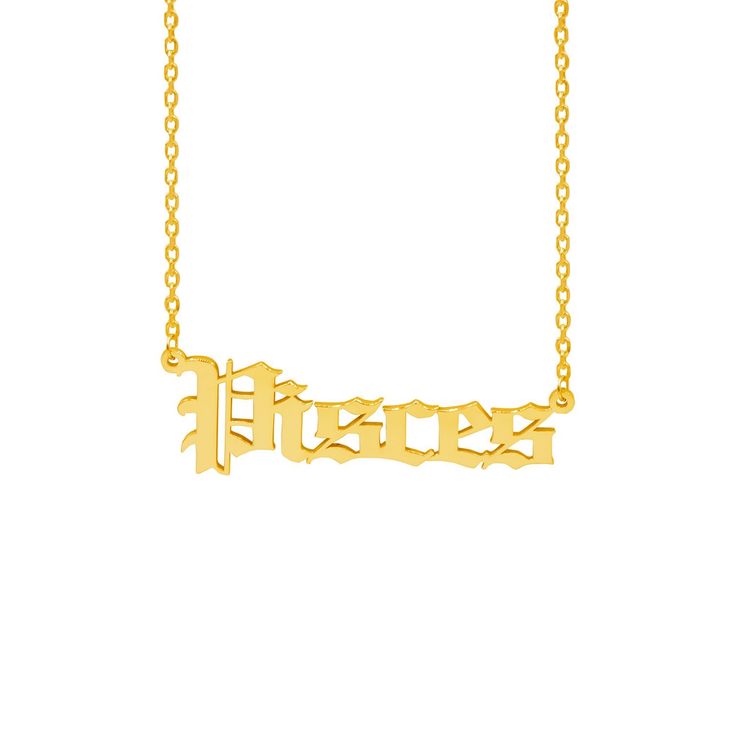 Gümüş Özel Tasarım Tek İsimli Kolye