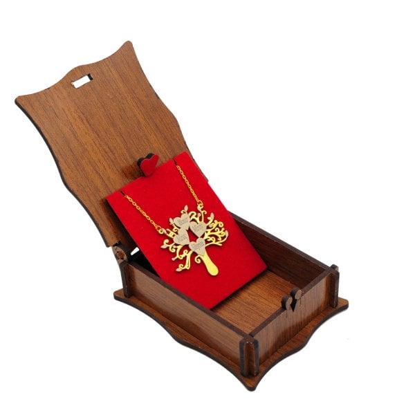 Gümüş Kalpli Tasarım Soy Ağacı İsimli Kolye