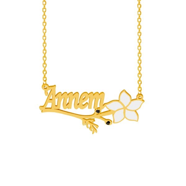 Gümüş Papatya İsimli Kolye