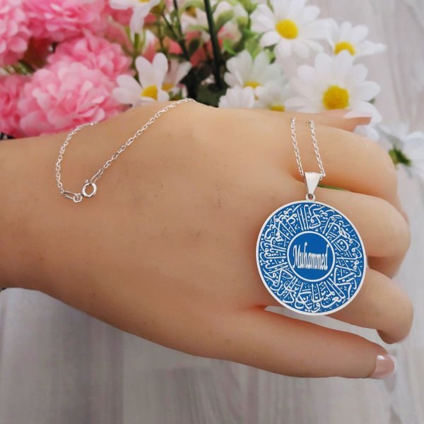 Gümüş Nazar Dualı İsimli Kolye