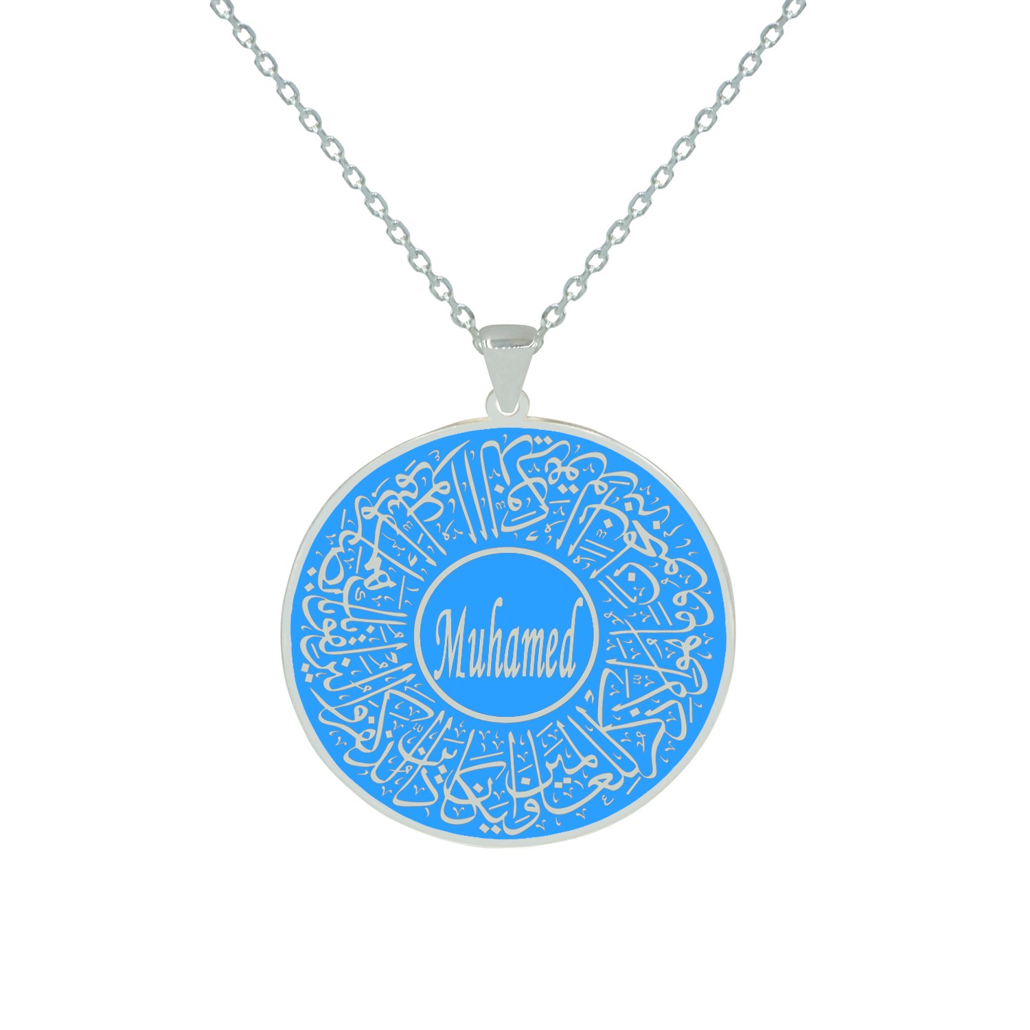 Gümüş Nazar Dualı İsimli Kolye