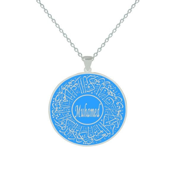 Gümüş Nazar Dualı İsimli Kolye