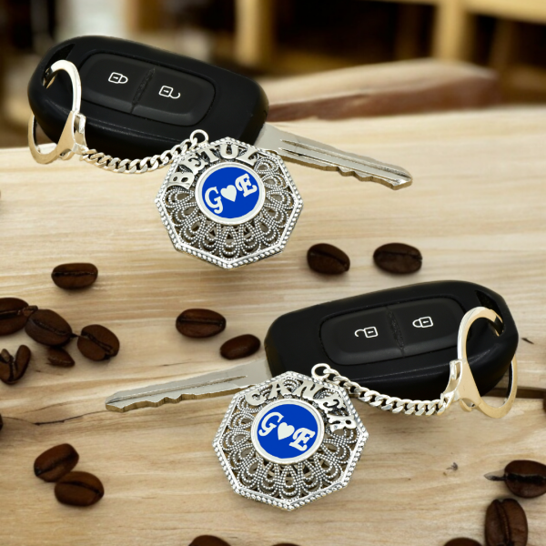 Gümüş Mineli Telkari İsimli Anahtarlık