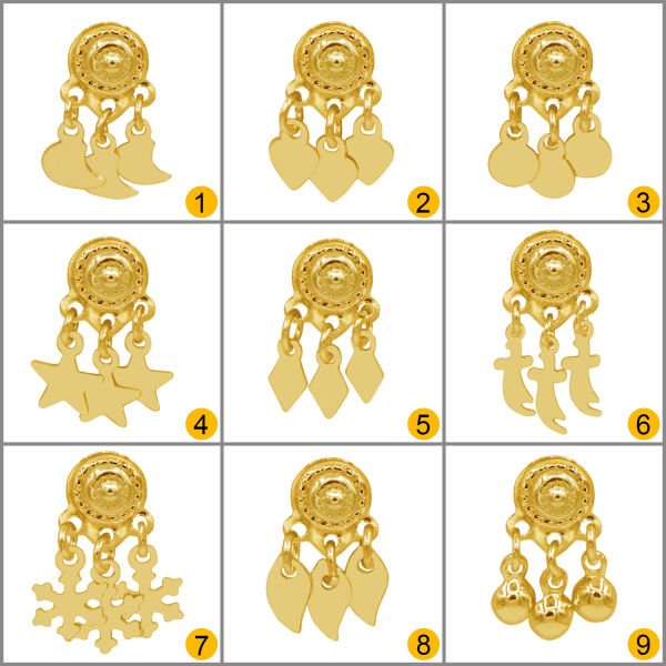 Gümüş Kalp Sallantılı Yöresel Hızma