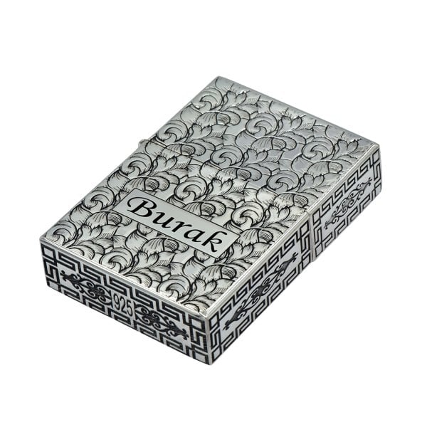 Gümüş El İşi Özel Tasarım İsimli Çakmak