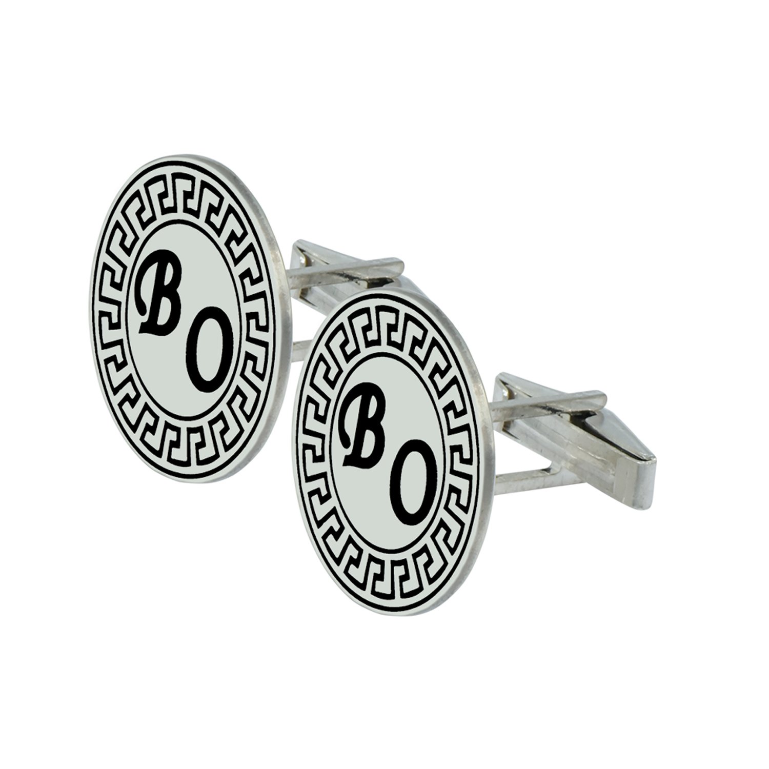 Gümüş Özel Tasarım İsimli Kol Düğmesi