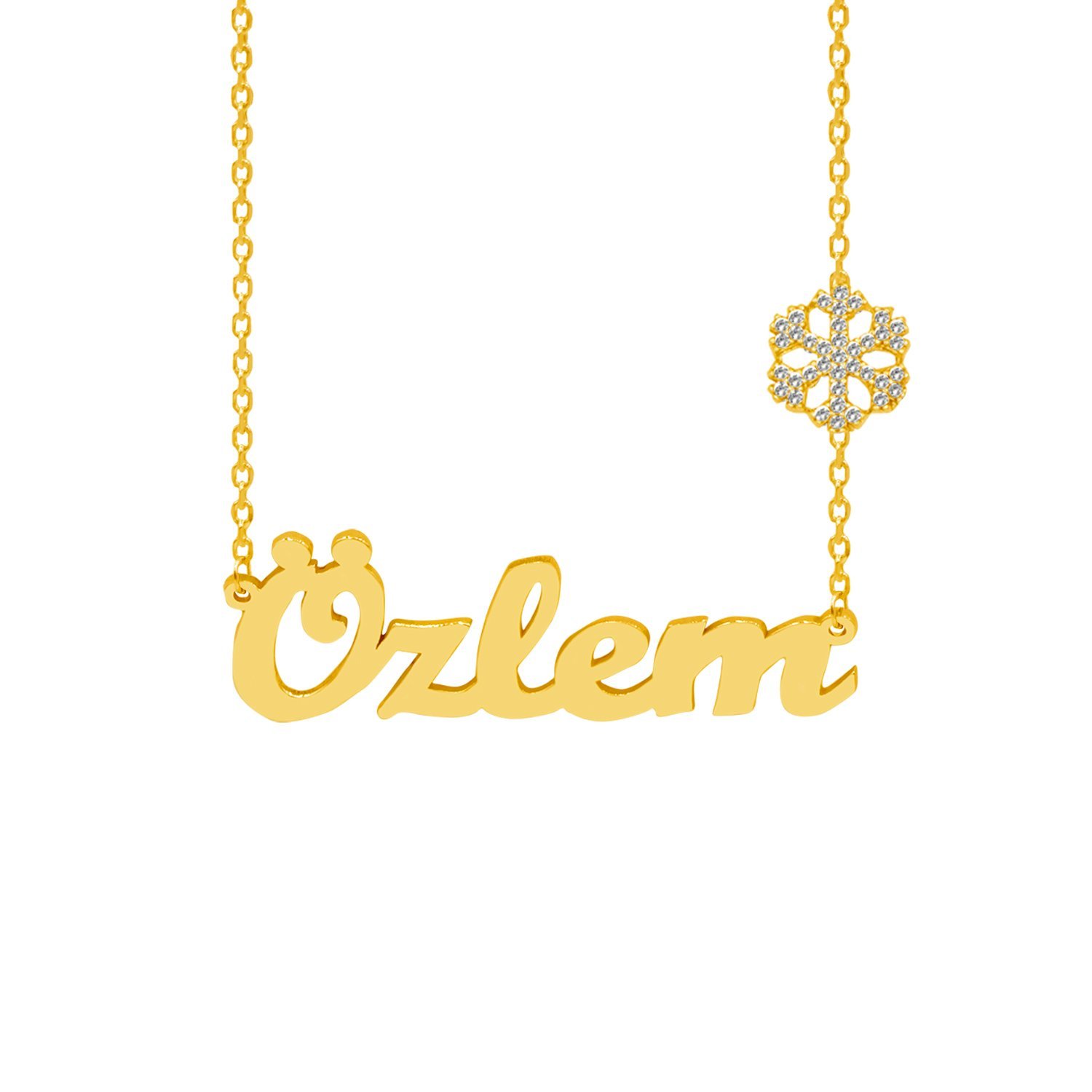 Gümüş Taşlı Kartanesi İsimli Kolye