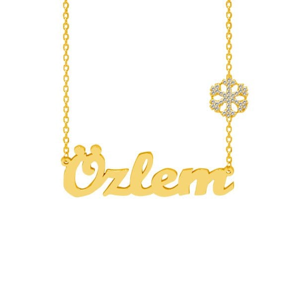 Gümüş Taşlı Kartanesi İsimli Kolye