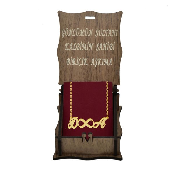 14, 22 Ayar Altın Sonsuzluk Harfli Kolye