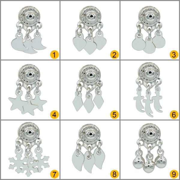 Gümüş Sallantılı Mardin Telkari Taşsız Yöresel Hızma