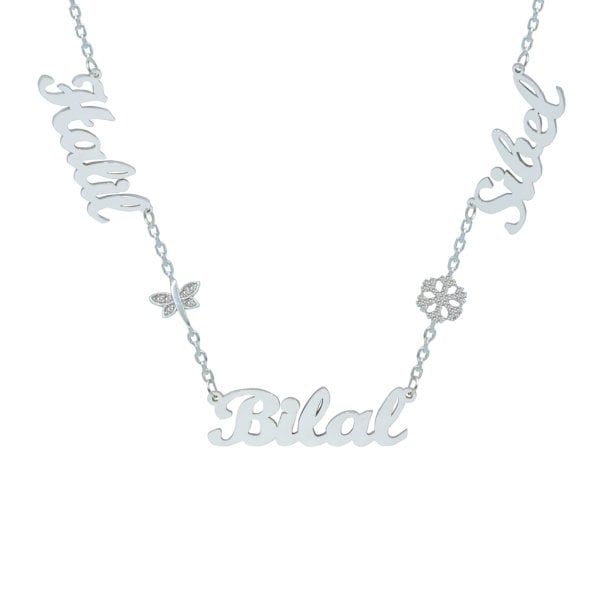 Gümüş Yusufçuk Kar Tanesi 3 İsimli Kolye