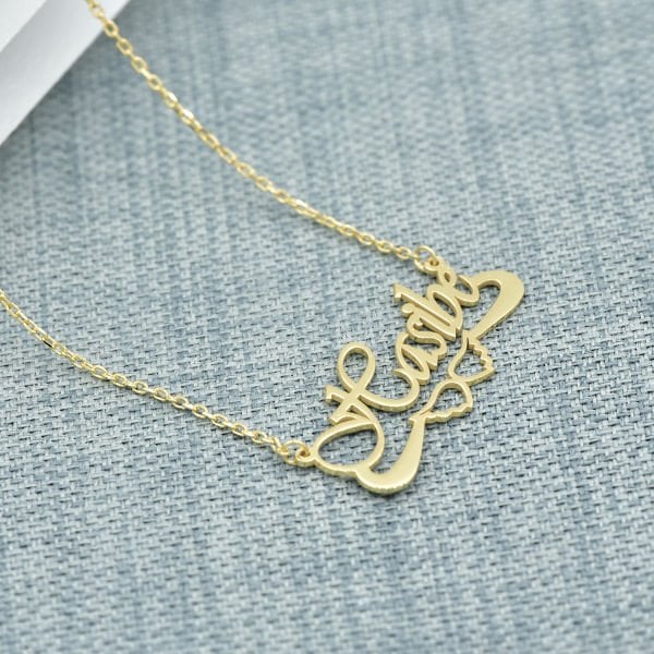 14, 22 Ayar Altın Kanatlı İsimli Kolye