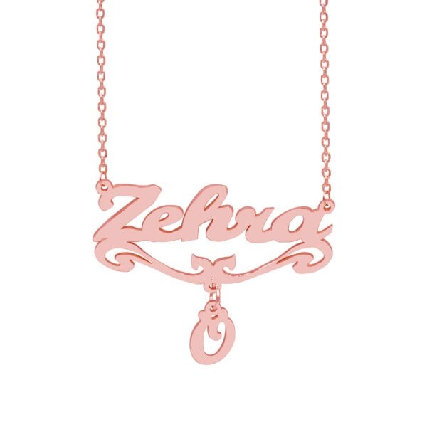 Gümüş Harf Sallantılı İsimli Kolye