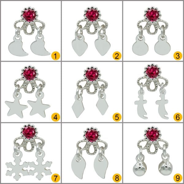 Gümüş Sallantılı Mardin Telkari Taşlı Yöresel Hızma