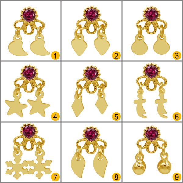 Gümüş Sallantılı Mardin Telkari Taşlı Yöresel Hızma