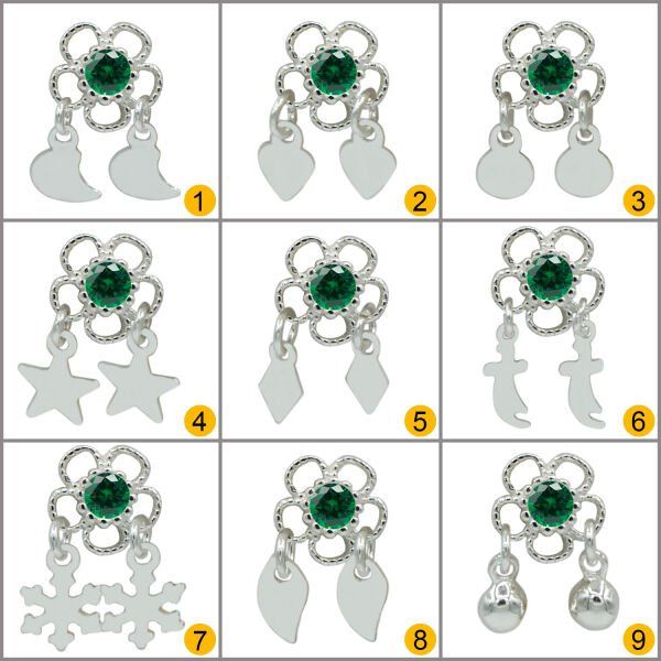 Gümüş Sallantılı Mardin Telkari Taşlı Yöresel Hızma