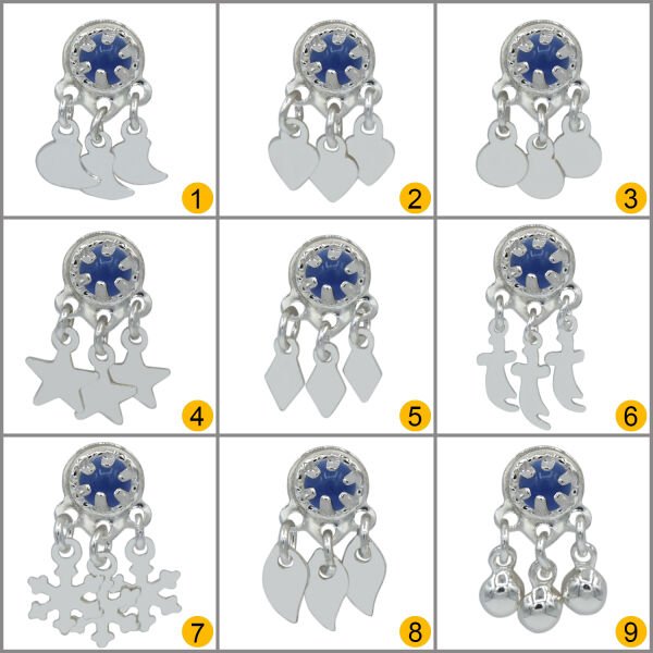 Gümüş Sallantılı Mardin Telkari Taşlı Yöresel Hızma