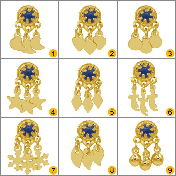 Gümüş Sallantılı Mardin Telkari Taşlı Yöresel Hızma