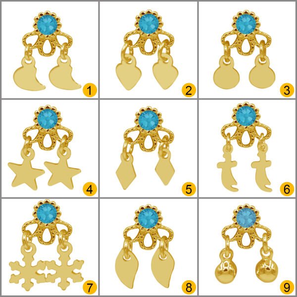 Gümüş Mavi Taşlı Yöresel Hızma