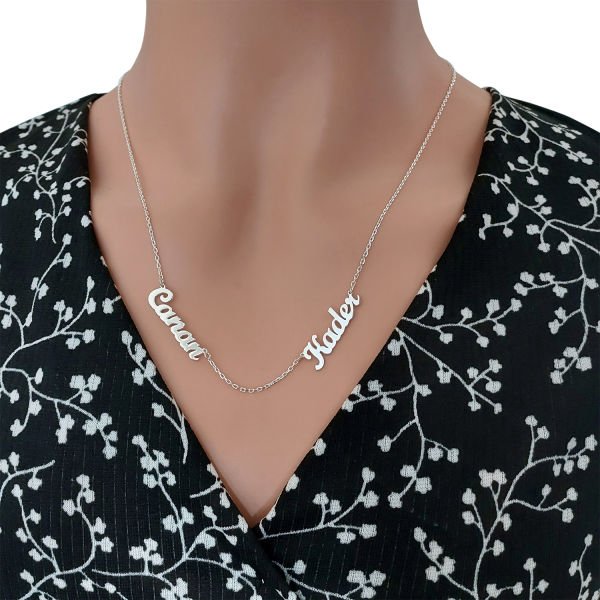 Gümüş 2 İsimli Aile Kolyesi