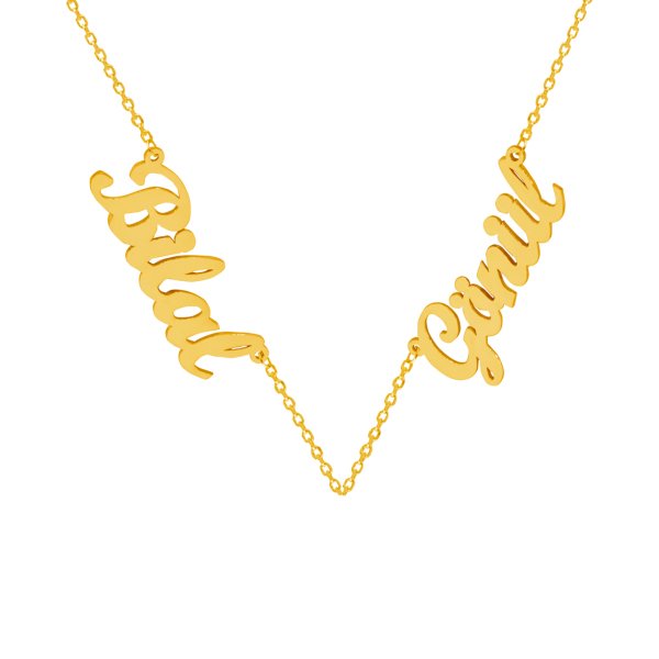 Gümüş 2 İsimli Aile Kolyesi