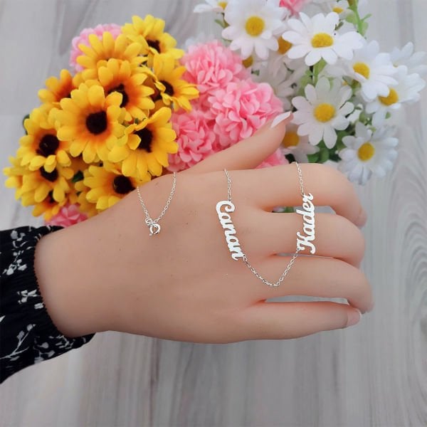 Gümüş 2 İsimli Aile Kolyesi