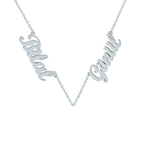 Gümüş 2 İsimli Aile Kolyesi