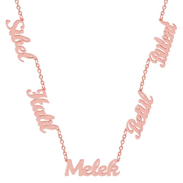 Gümüş 5 İsimli Aile Kolyesi