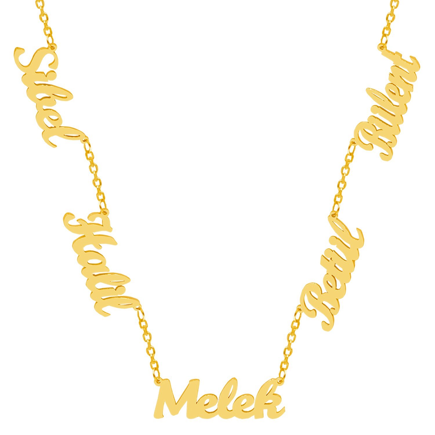 Gümüş 5 İsimli Aile Kolyesi