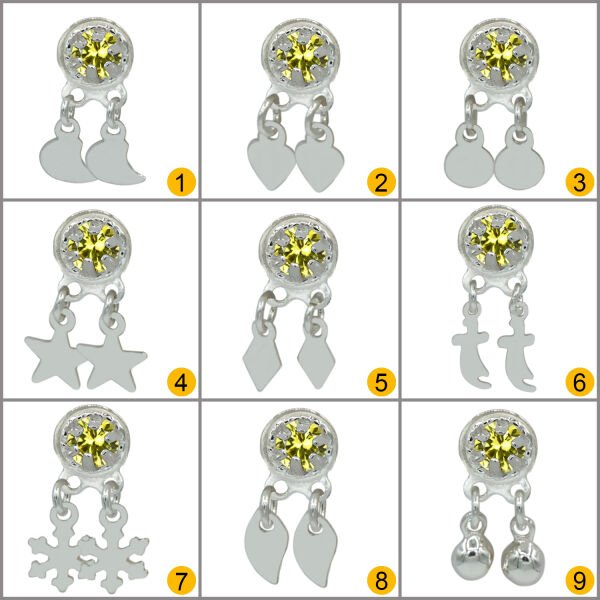 Gümüş Sallantılı Mardin Telkari Taşlı Yöresel Hızma
