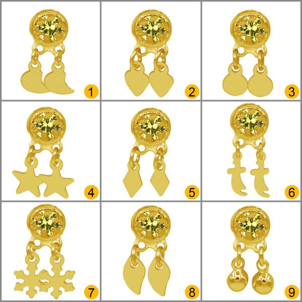 Gümüş Sallantılı Mardin Telkari Taşlı Yöresel Hızma