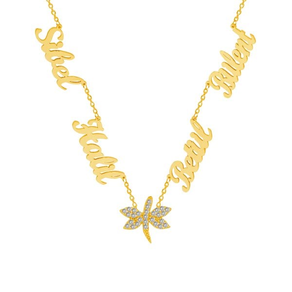 Gümüş Yusufçuk 4 İsimli Kolye