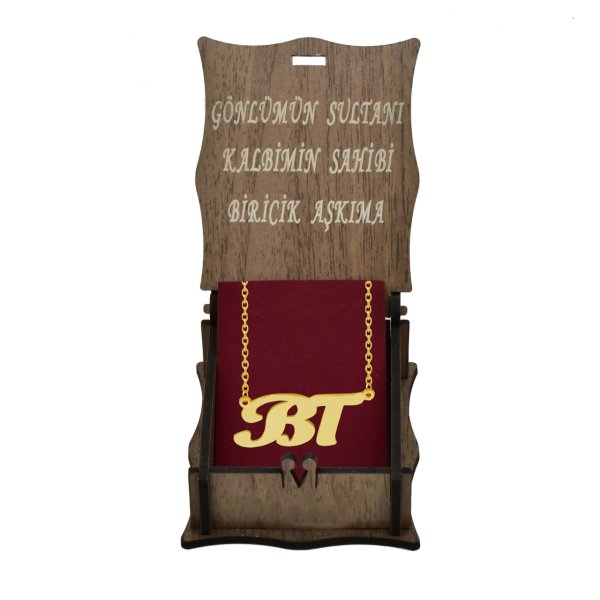 Gümüş Özel Tasarım Harfli Kolye