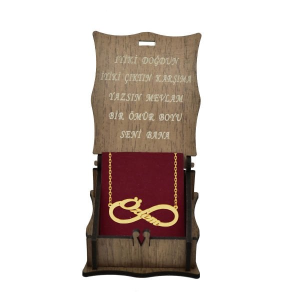 14, 22 Ayar Altın Sonsuzluk İsimli Kolye