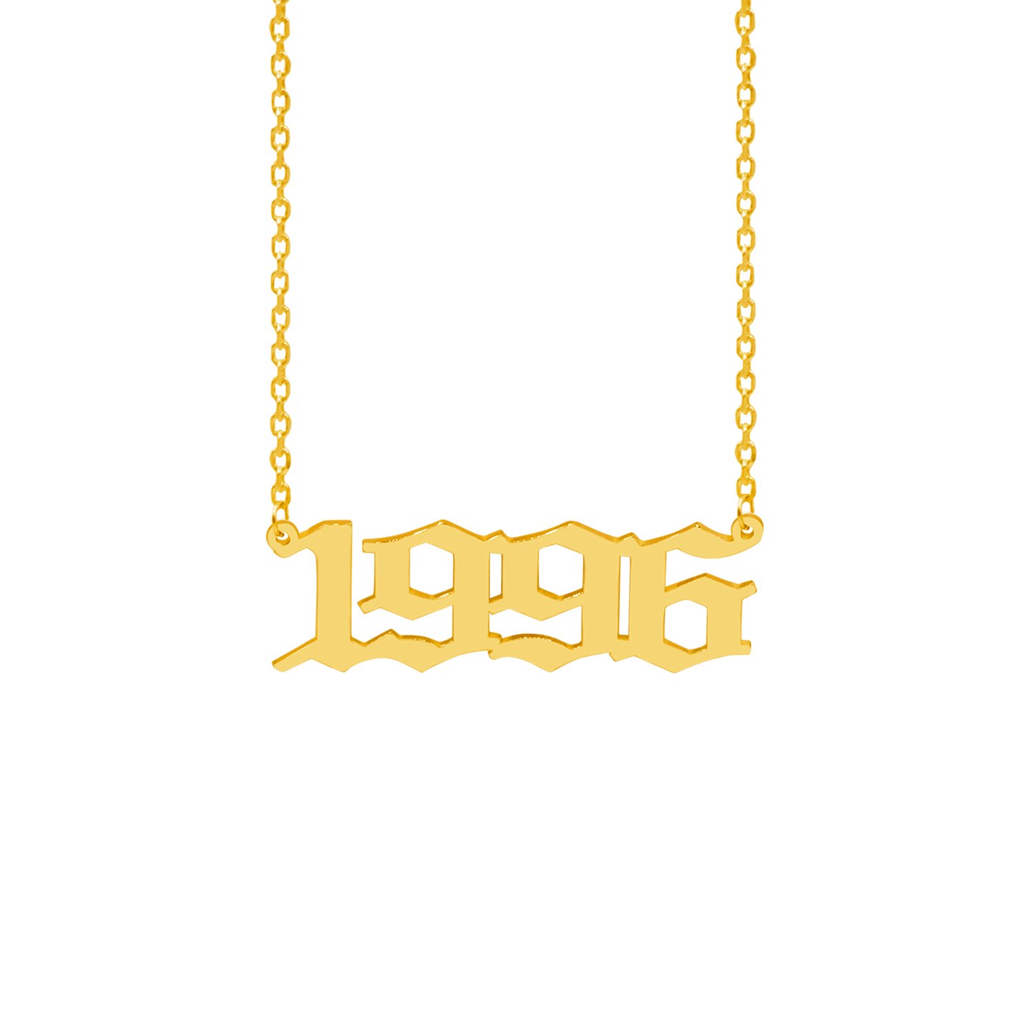 Gümüş Özel Tasarım Rakamlı Kolye