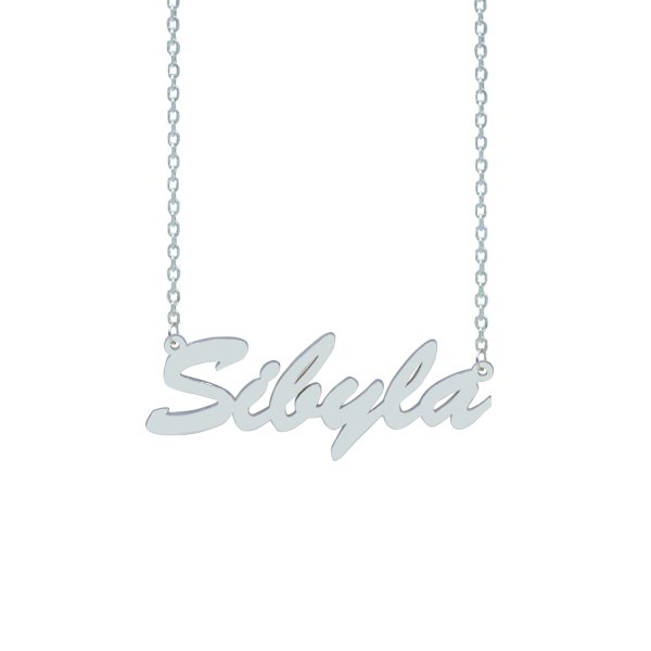 Gümüş El Yazısı İsimli Kolye