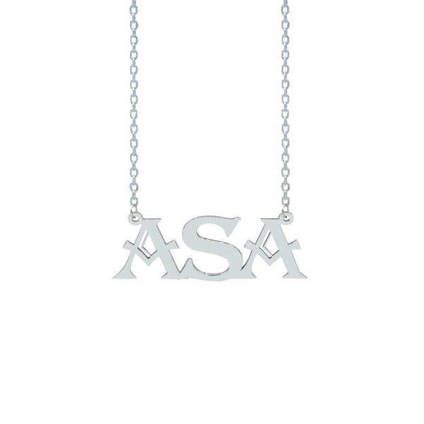 Gümüş Kişiye Özel İsimli Kolye