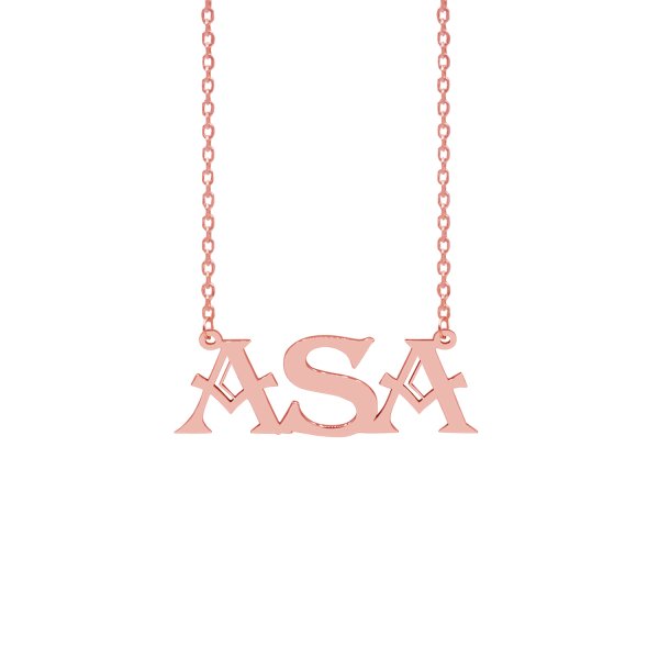 Gümüş Kişiye Özel İsimli Kolye