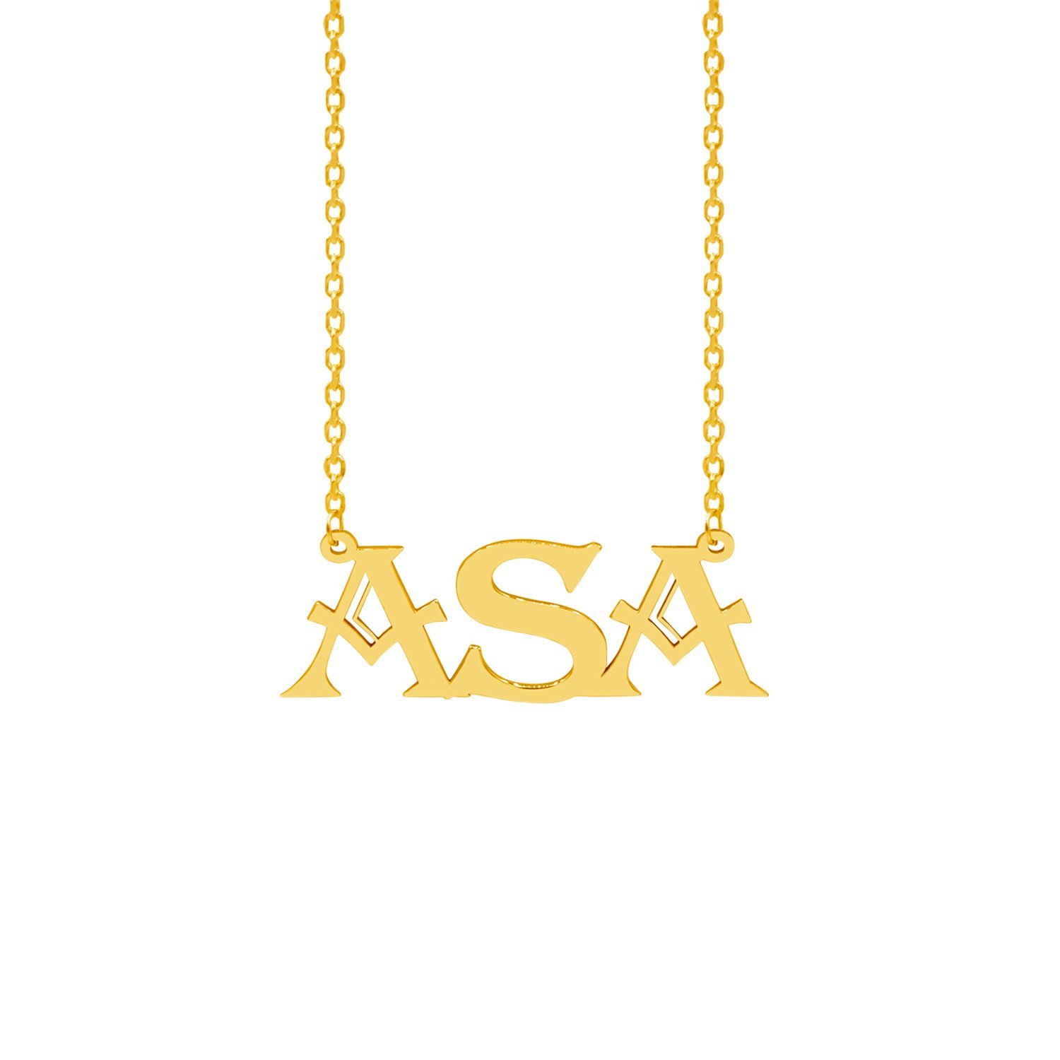 Gümüş Kişiye Özel İsimli Kolye