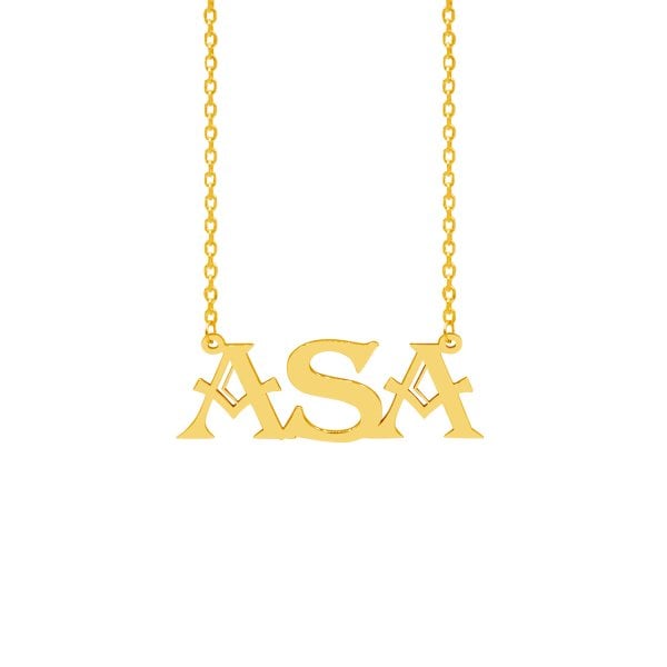 Gümüş Kişiye Özel İsimli Kolye