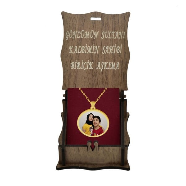 14, 22 Ayar Altın Resimli Kolye