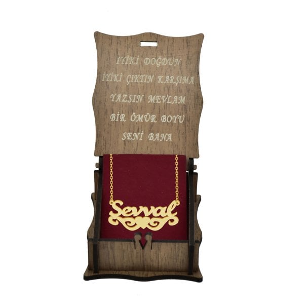 Gümüş Kalpli Melek Kanatlı İsimli Kolye