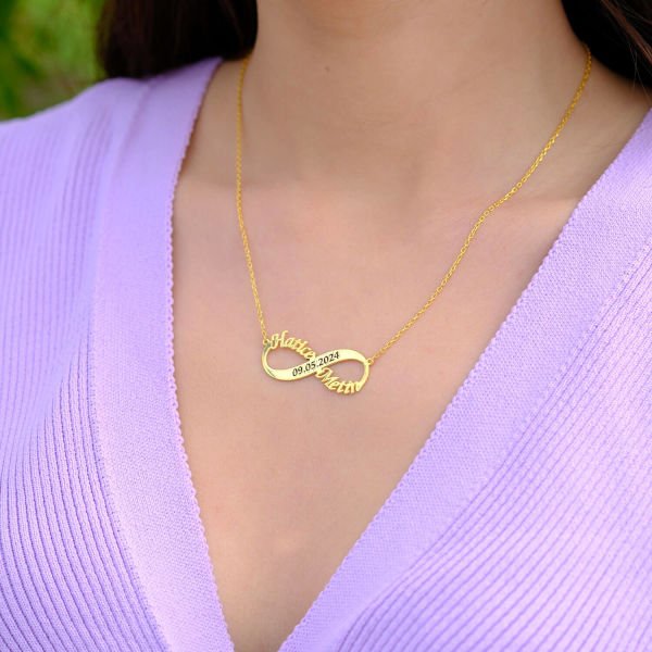 Gümüş Sonsuzluk İsimli Tarihli Kolye