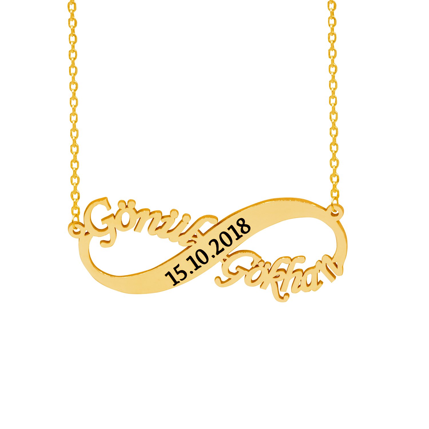 Gümüş Sonsuzluk İsimli Tarihli Kolye