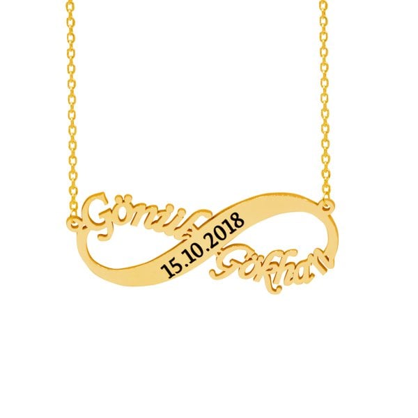 Gümüş Sonsuzluk İsimli Tarihli Kolye