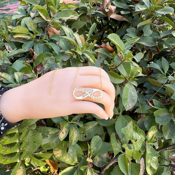 Gümüş Sonsuzluk İsimli Tarihli Kolye