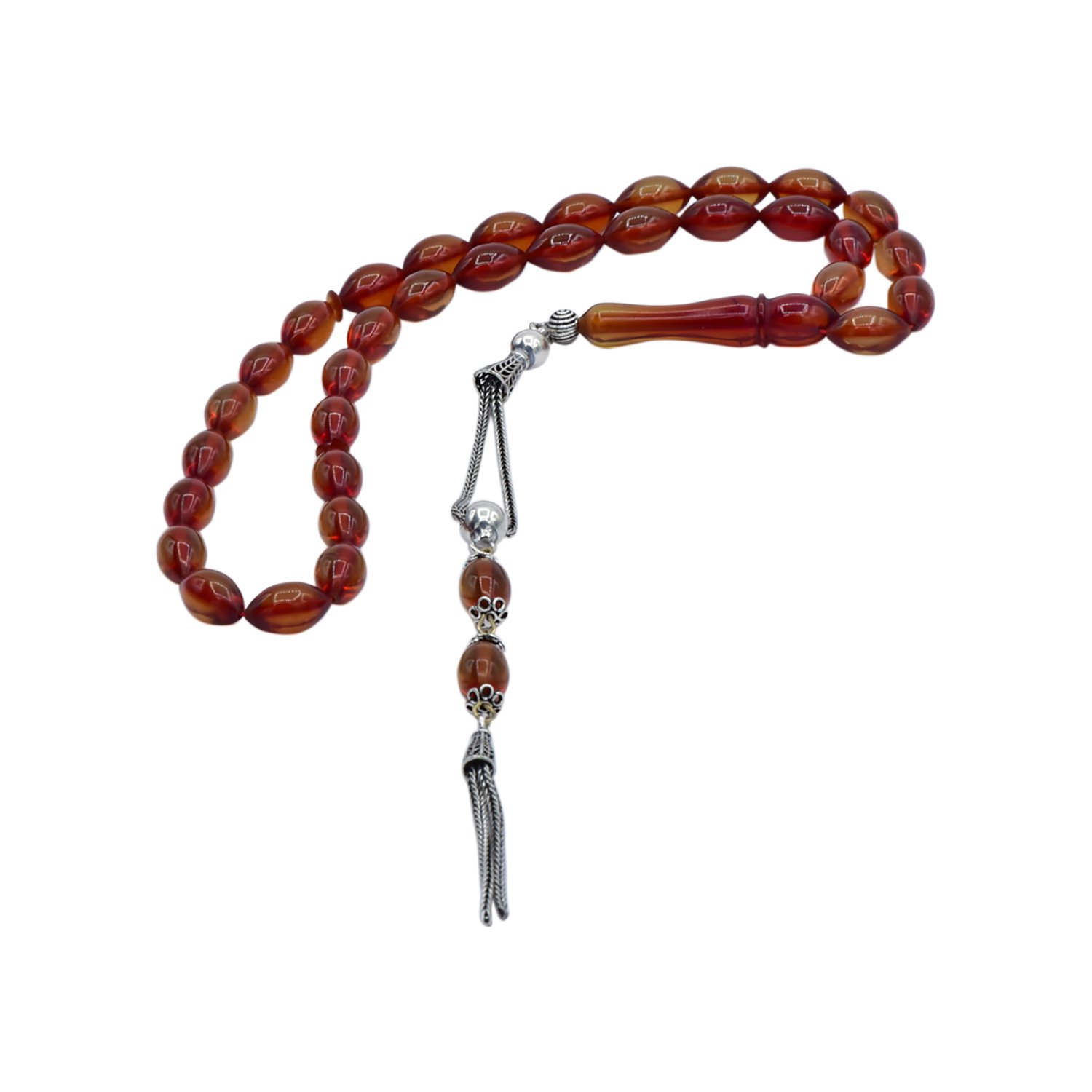 Ateş Kehribar Tesbih