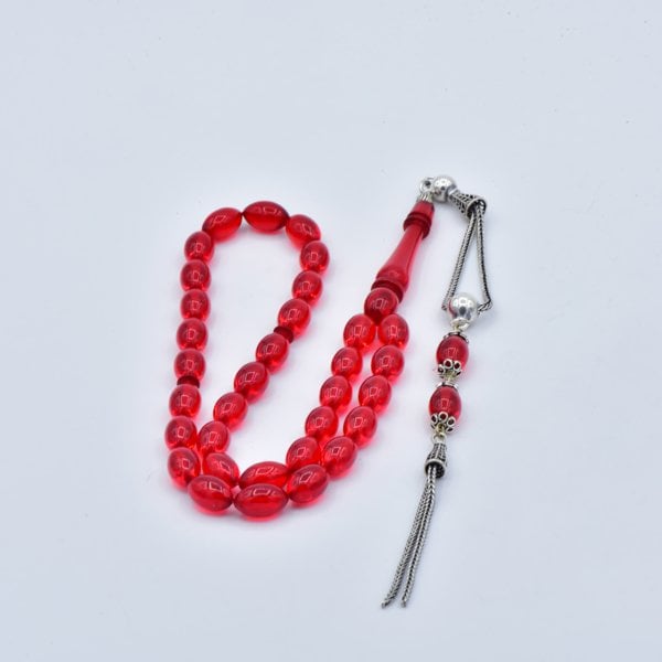 Nakkaş İmameli Ateş Kehribar Tesbih