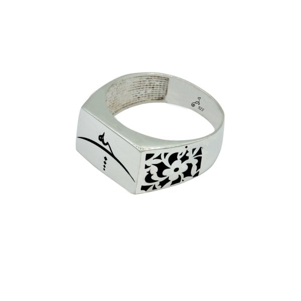 Gümüş Arapça Hiç Yazılı Yüzük