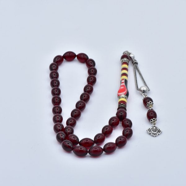 Nakkaş İmame Ayyıldız Ateş Kehribar Tesbih